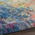 2' X 6' Blue And Yellow Abstract Power Loom Non Skid Area Rug
